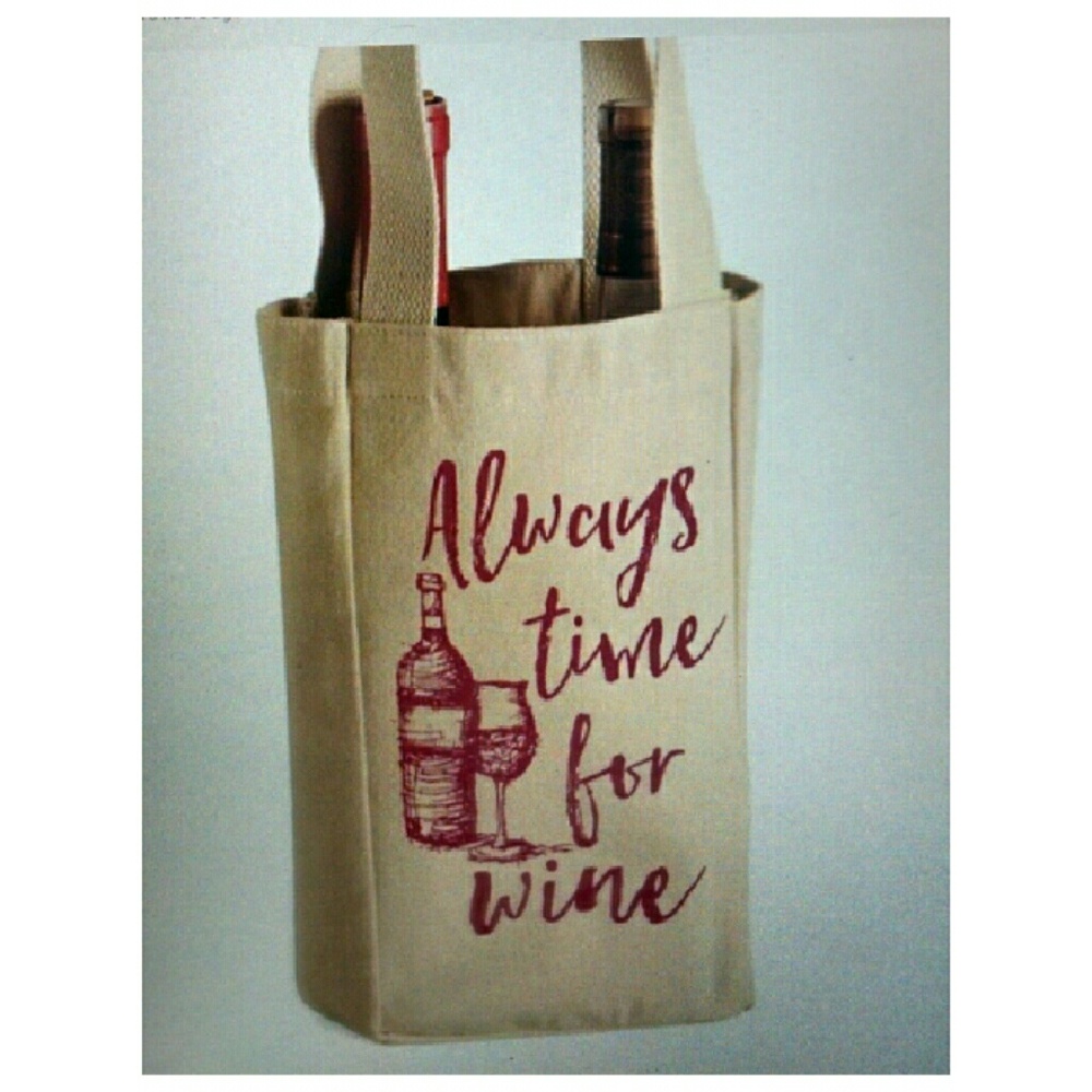 - Add Wine, a Bow and there you go Tote/Picnic Bag